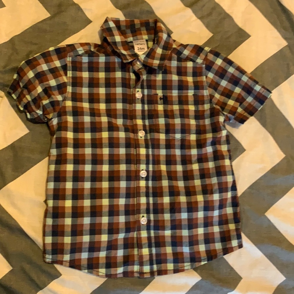24 MONTHS Carter’s Button Down Plaid Shirt